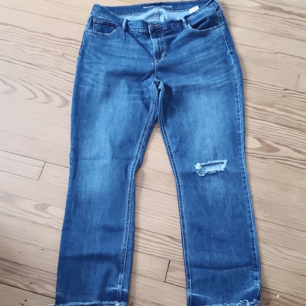 Cropped flare jeans